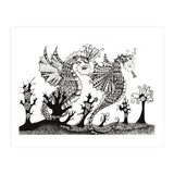 Seahorse Dragons Mystical Home (Print Only) thumbnail