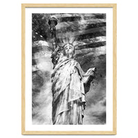 MODERN ART Statue of Liberty | Monochrome