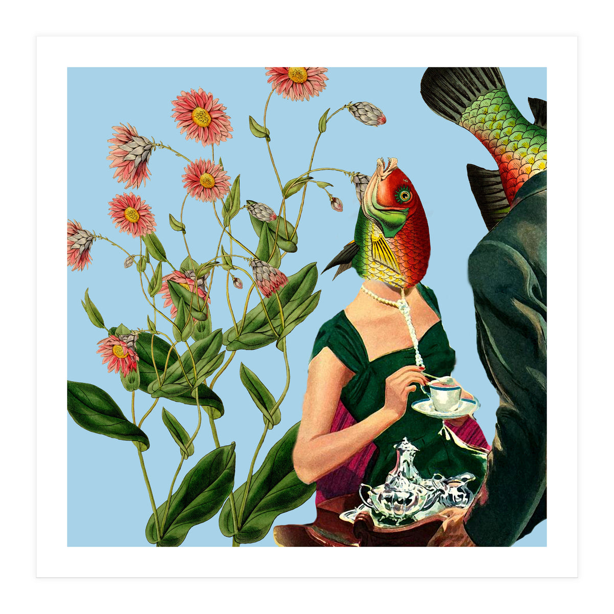 Fish Soul Mate Blue (Print Only)