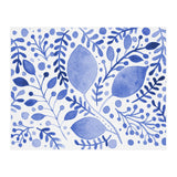 Watercolor branches and leaves - blue (Print Only) thumbnail