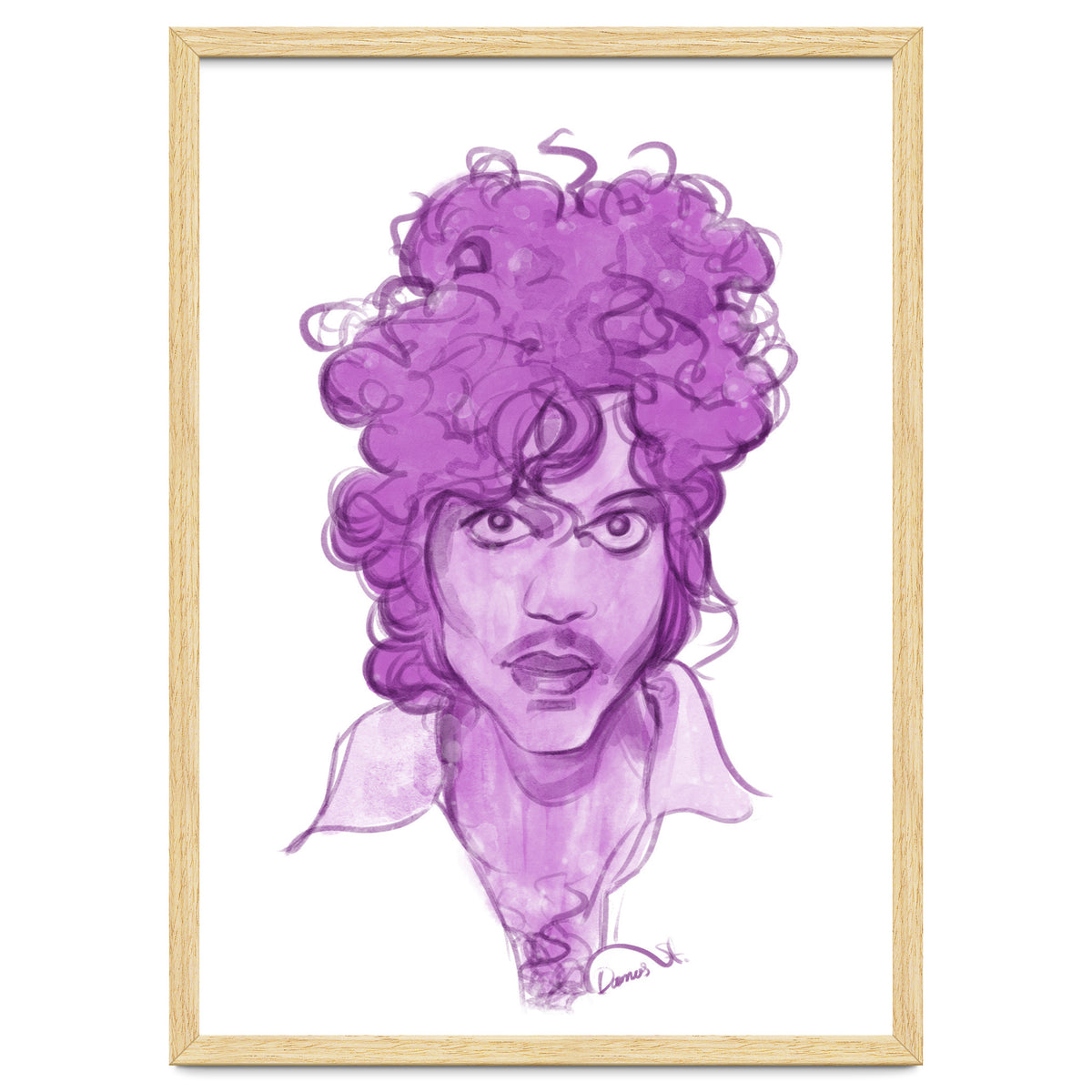 Prince Watercolor illustration