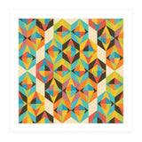 Retro Color Block Kaleidoscopic  (Print Only) thumbnail