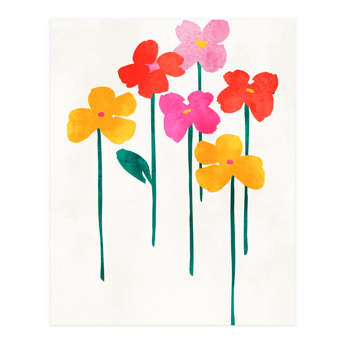 Little Happy Flowers (Print Only)