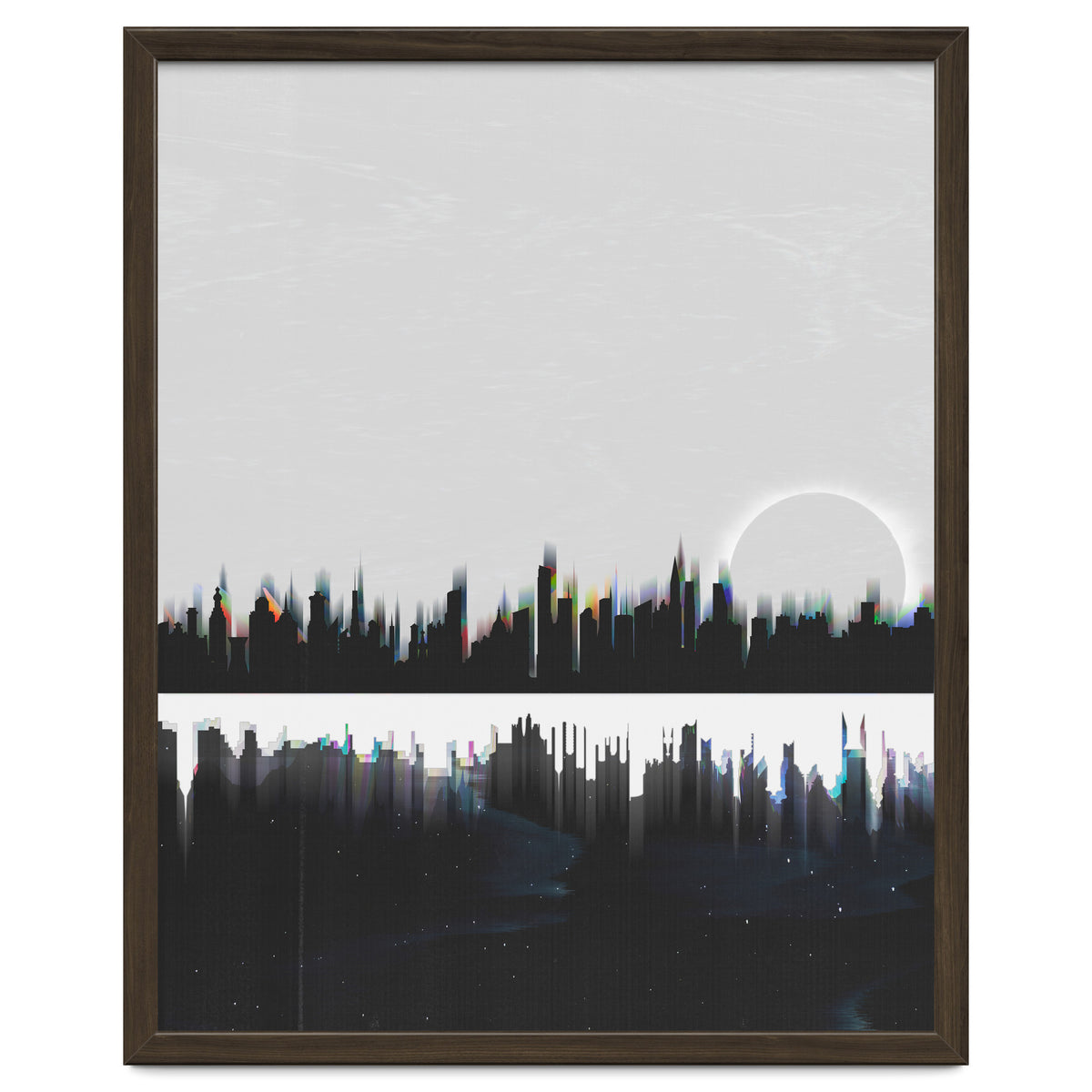 Black and white city