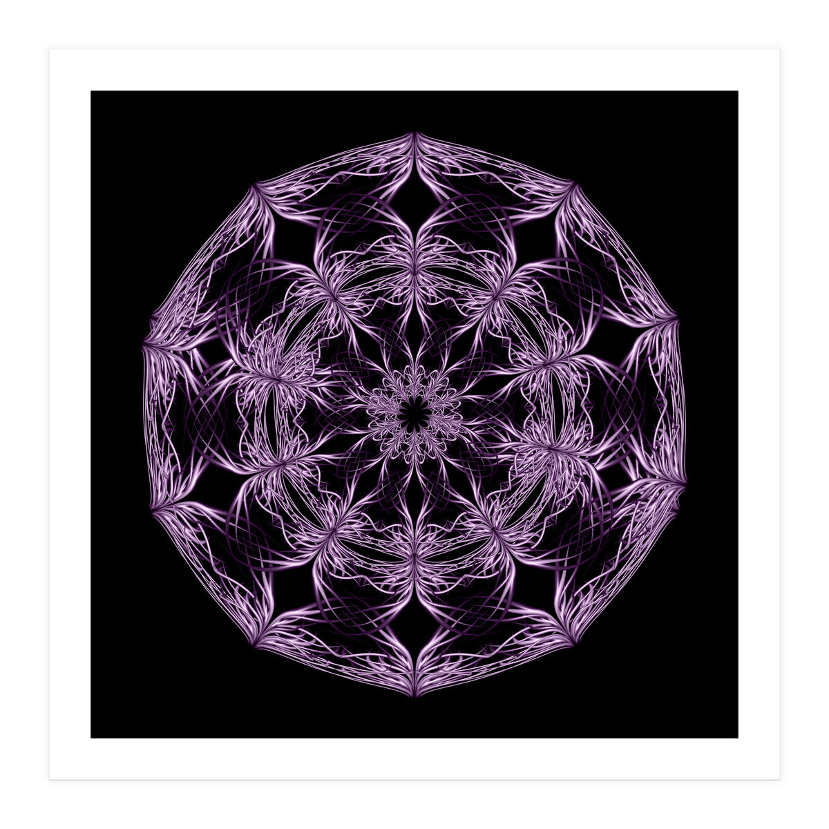 Mandala purple and black (Print Only)