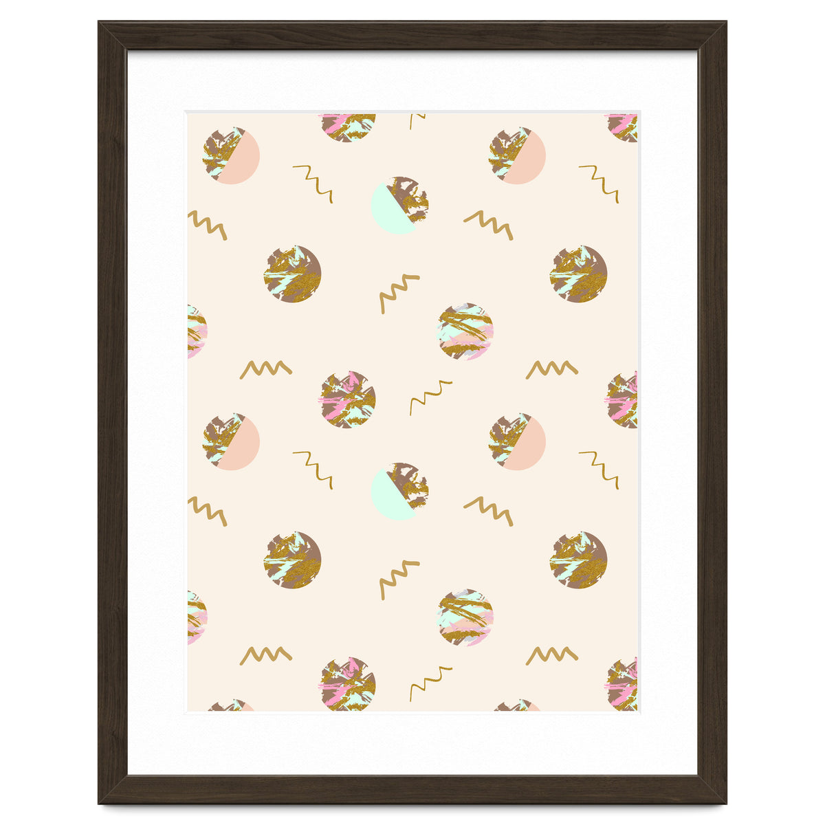 Abstract geometric vector painting