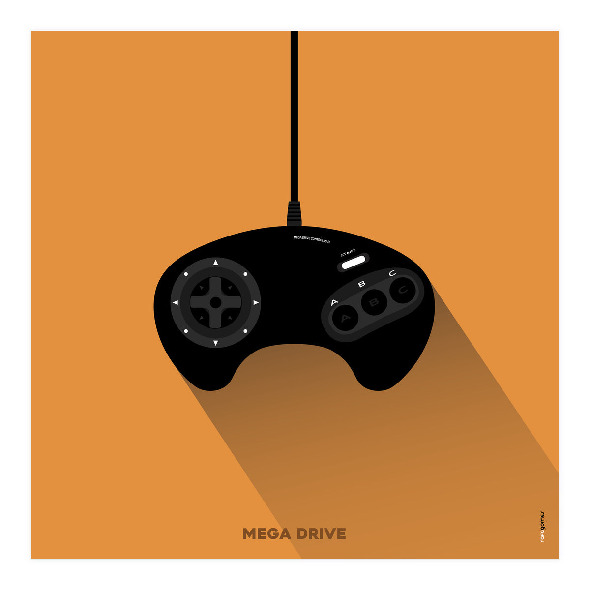 Joystick Videogames Mega Drive (Print Only)