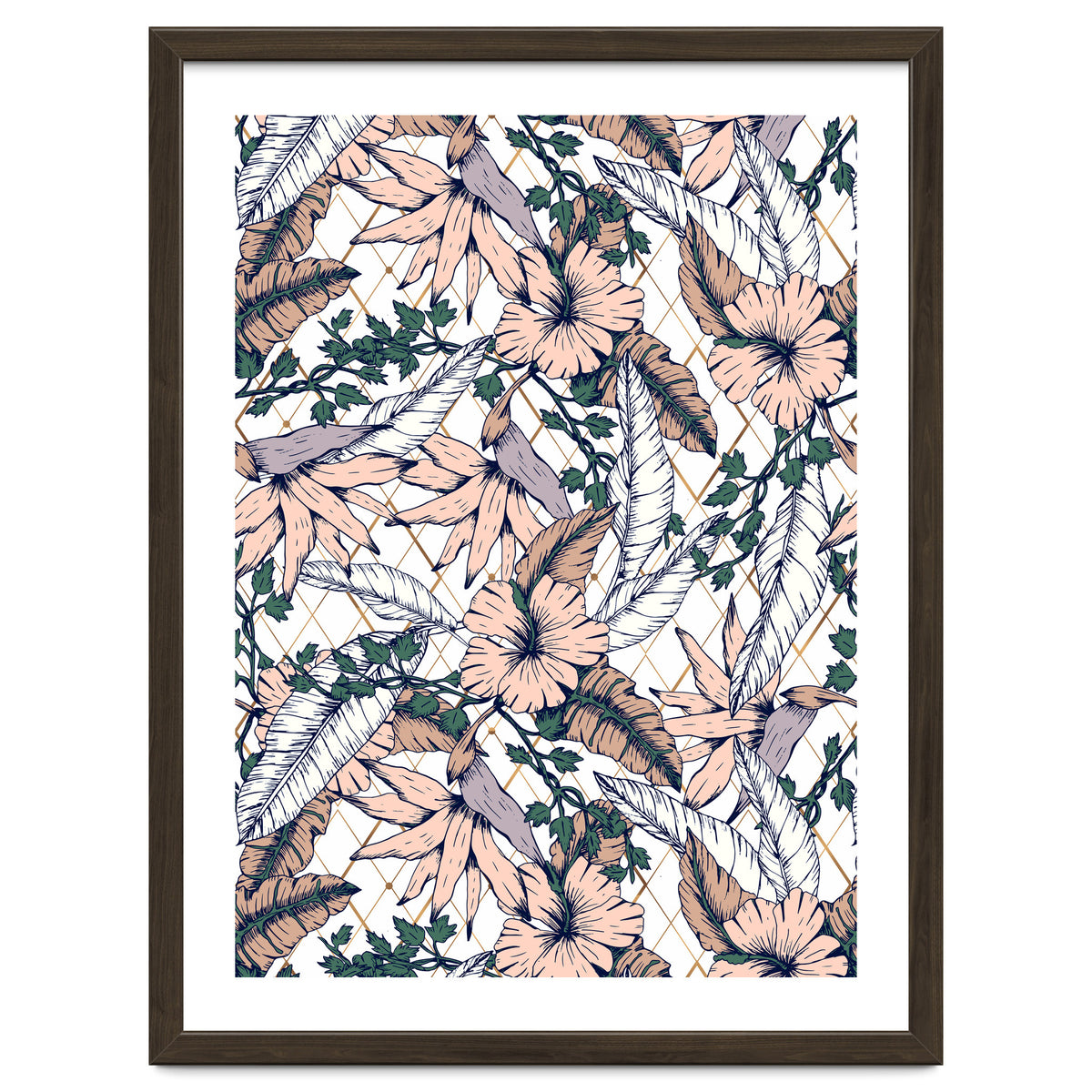 Exotic flowering and pattern geometric