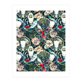 Dark pattern boho skull tropical  (Print Only) thumbnail