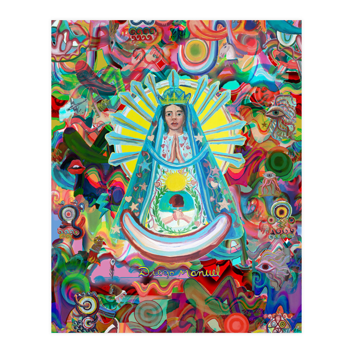 Virgen Y Graffiti 14 (Print Only)