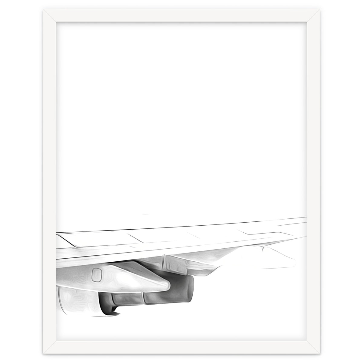 Black and White Airplane