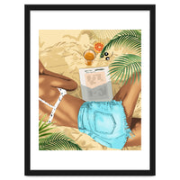 Keep Palm & Carry On Wall Art | Tropical Beach Bikini Fashion Travel Chai