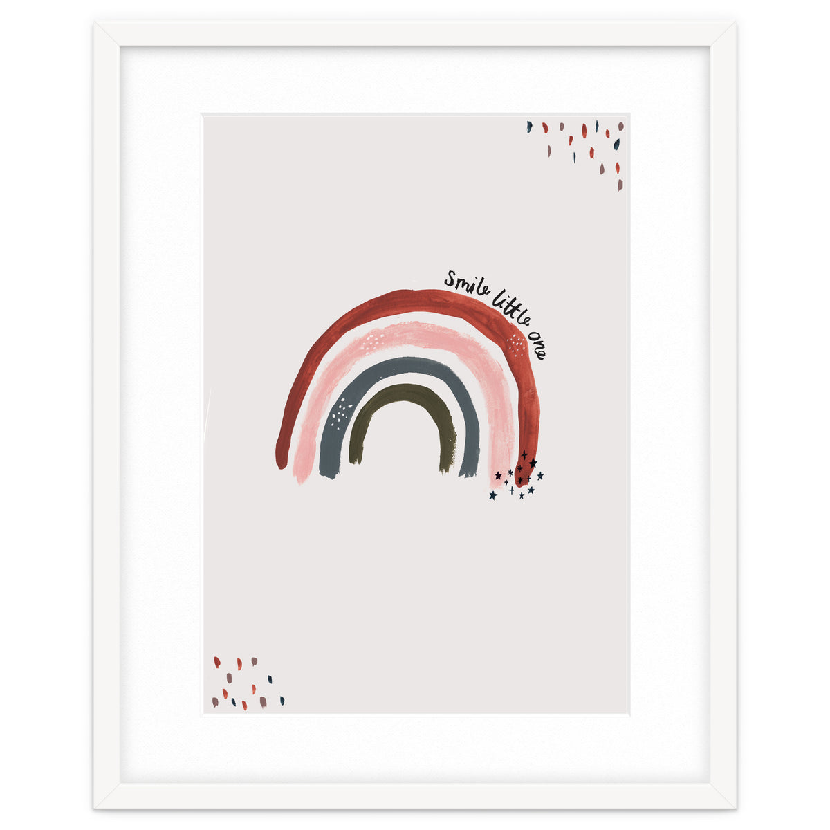 Smile Little One Rainbow Portrait