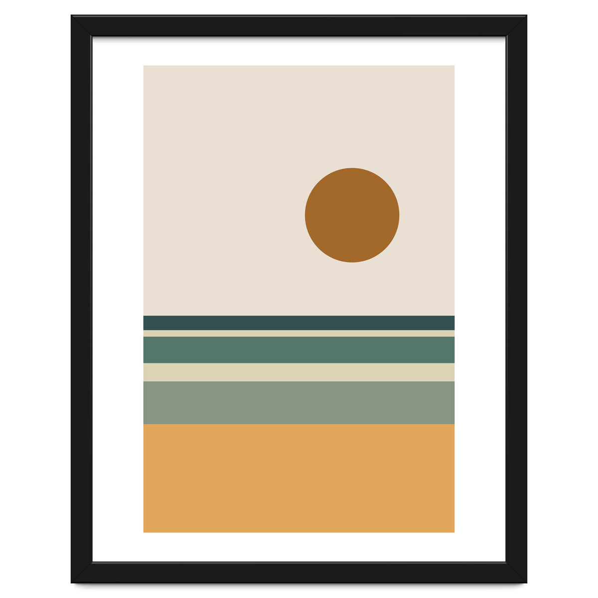 Ocean - Mid Century Landscape