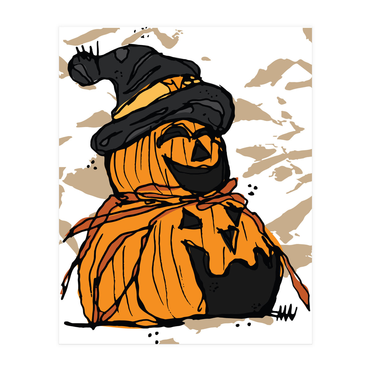 Pumpkin sketch (Print Only)