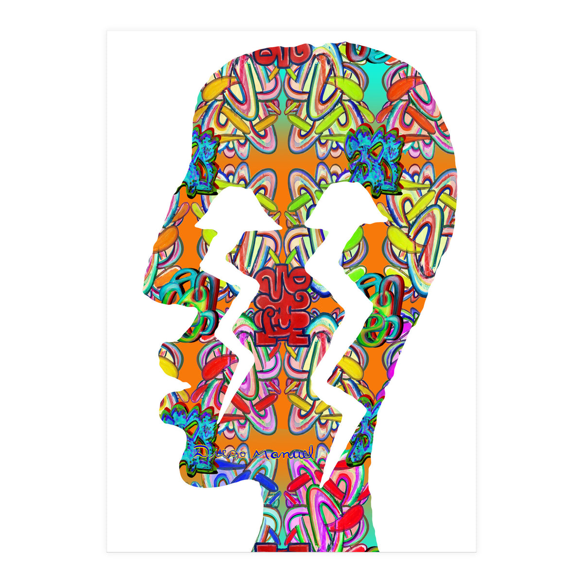 Perfil Con Rayos 5  (Print Only)