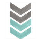 Mint Grey Chevron Print (Print Only) thumbnail