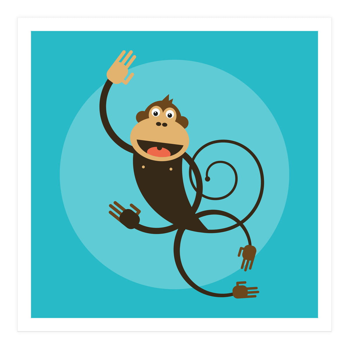 Kids Room Monkey (Print Only)