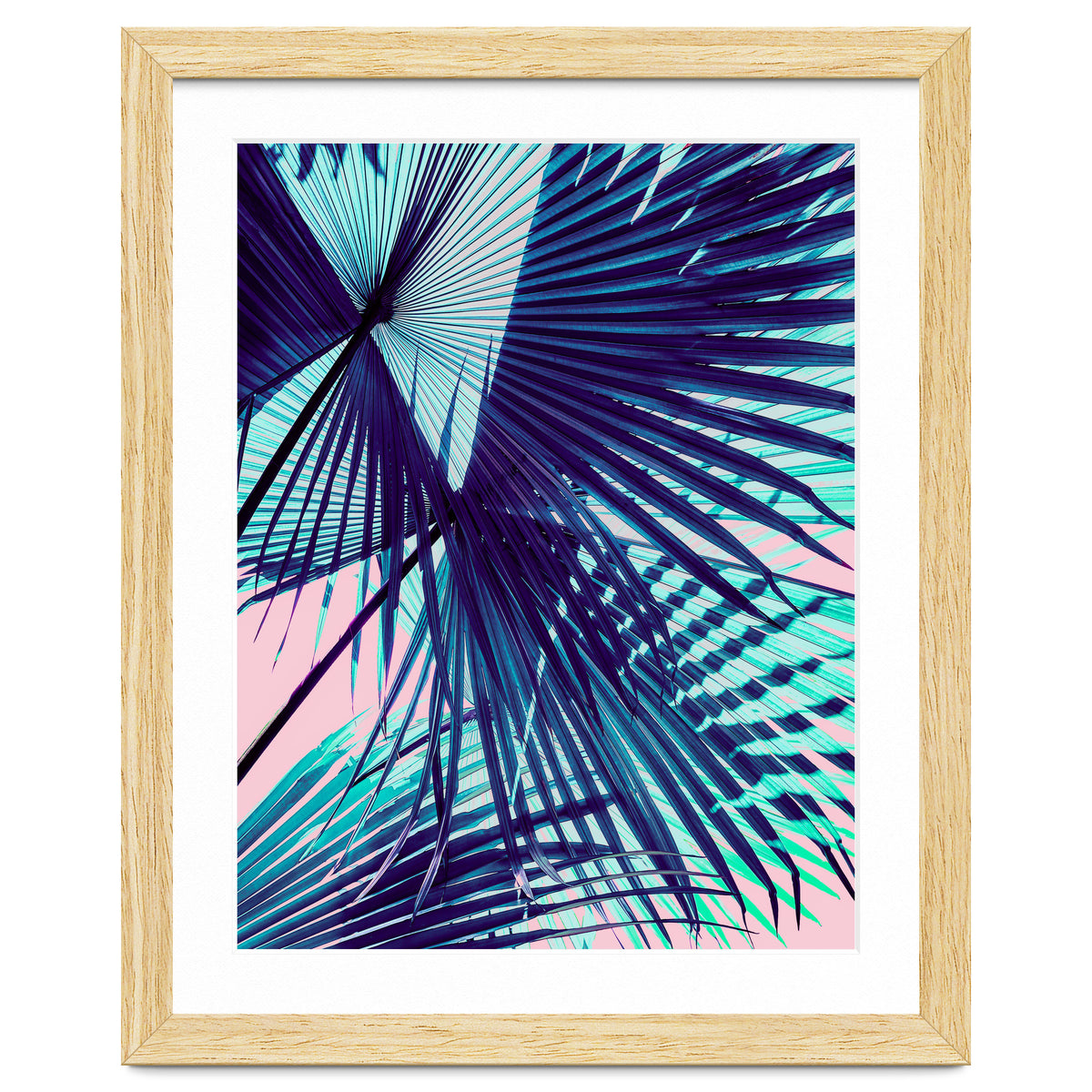 Palm leaf on the beach