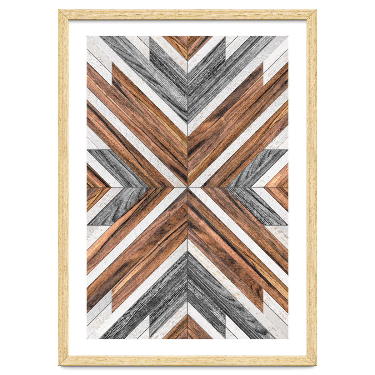 Urban Tribal Pattern No.4 - Wood