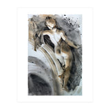 Antique sculpture of a naked girl from behind (Print Only) thumbnail