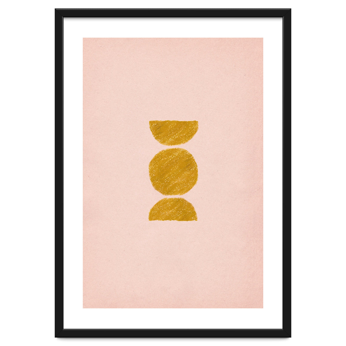 Pink and rust minimalist shapes