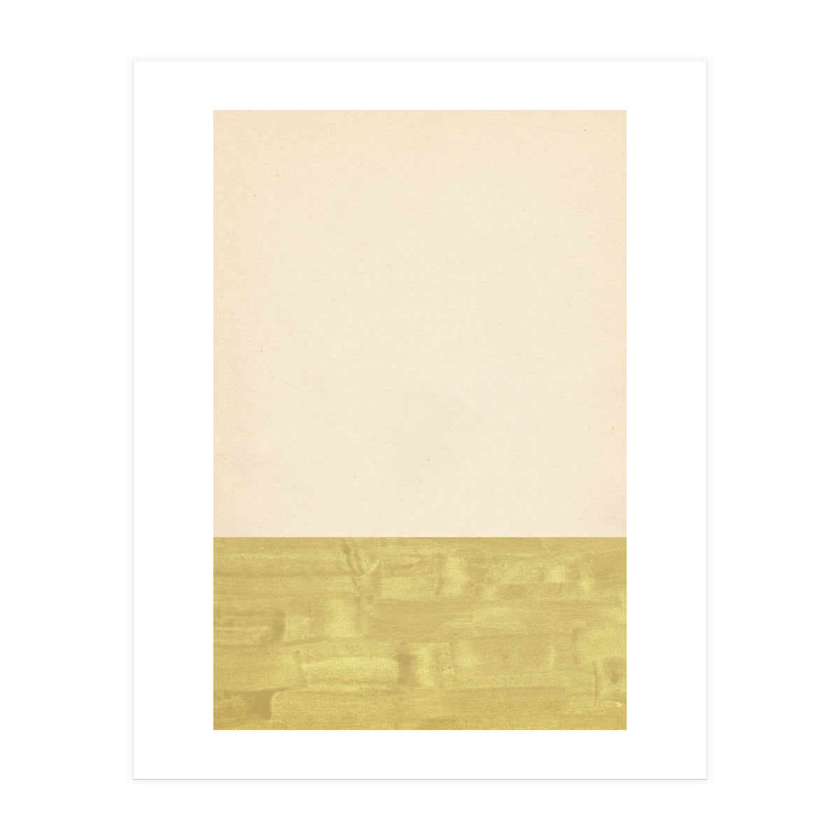 Green and beige color blocks (Print Only)