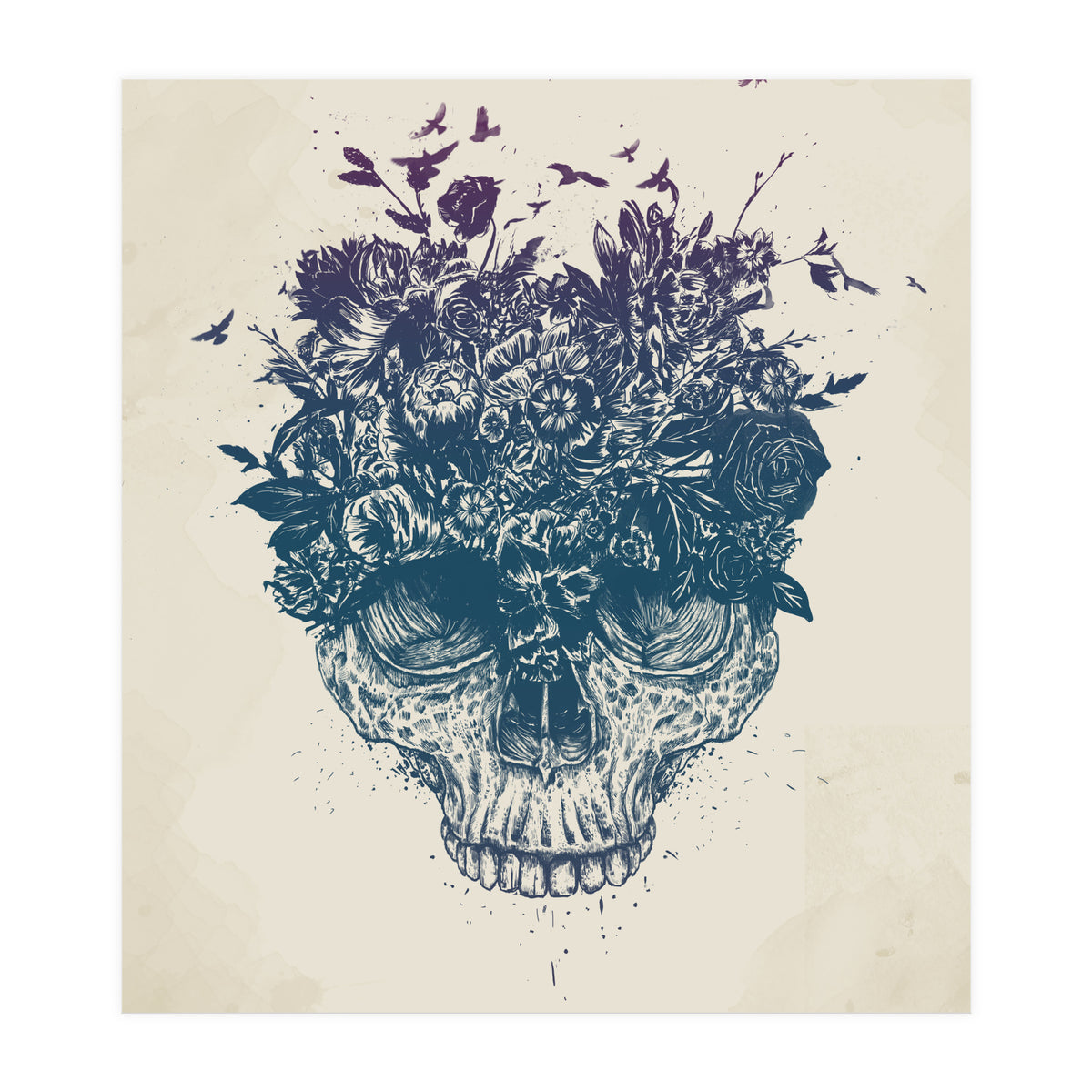 Skull Flowers (Print Only)
