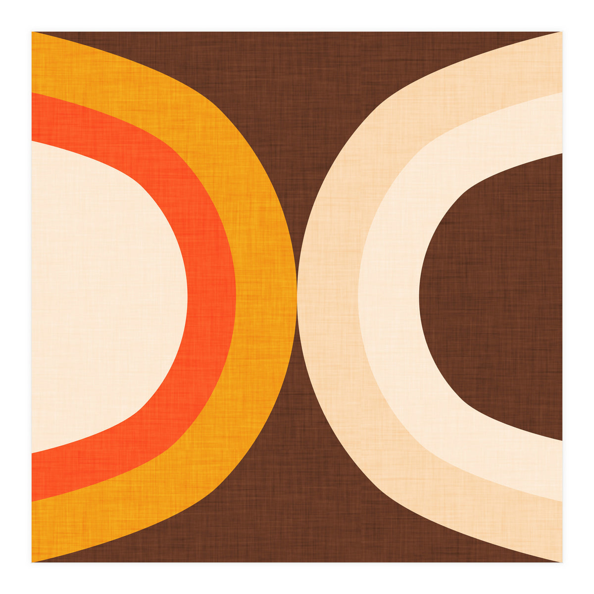 Classic Mid Mod Dot Brown  (Print Only)