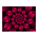 Red Floral Satin  (Print Only) thumbnail
