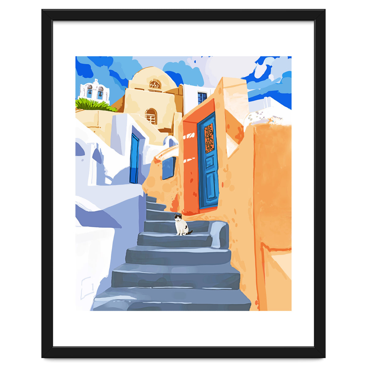 Cat in Greece, Architecture Tropical Exotic Travel