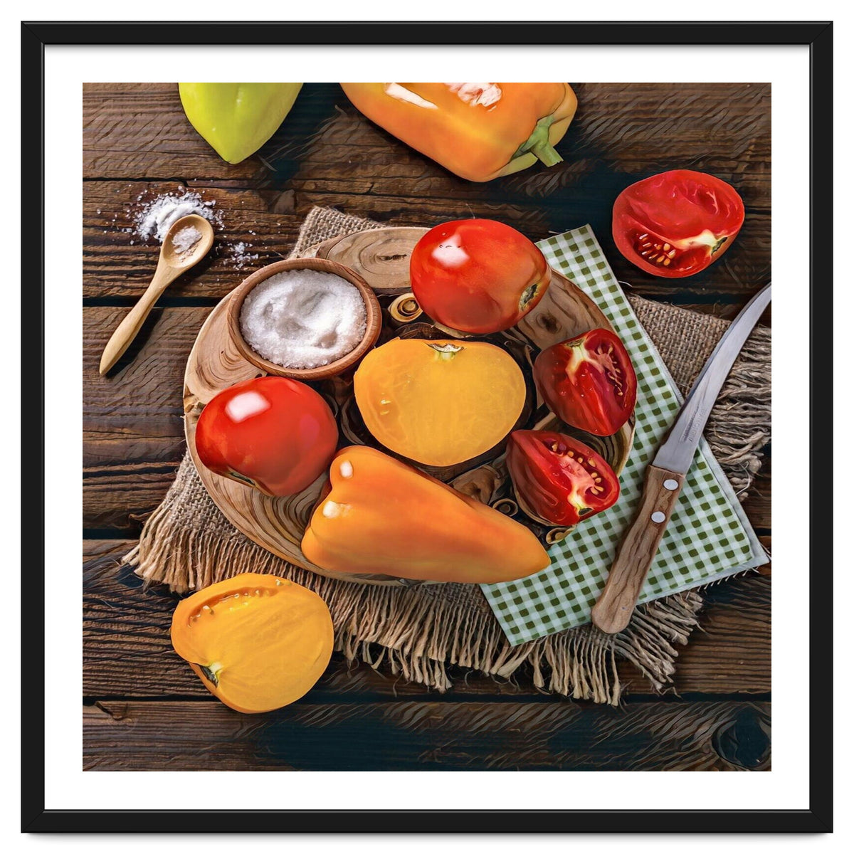 Bell peppers and tomatoes