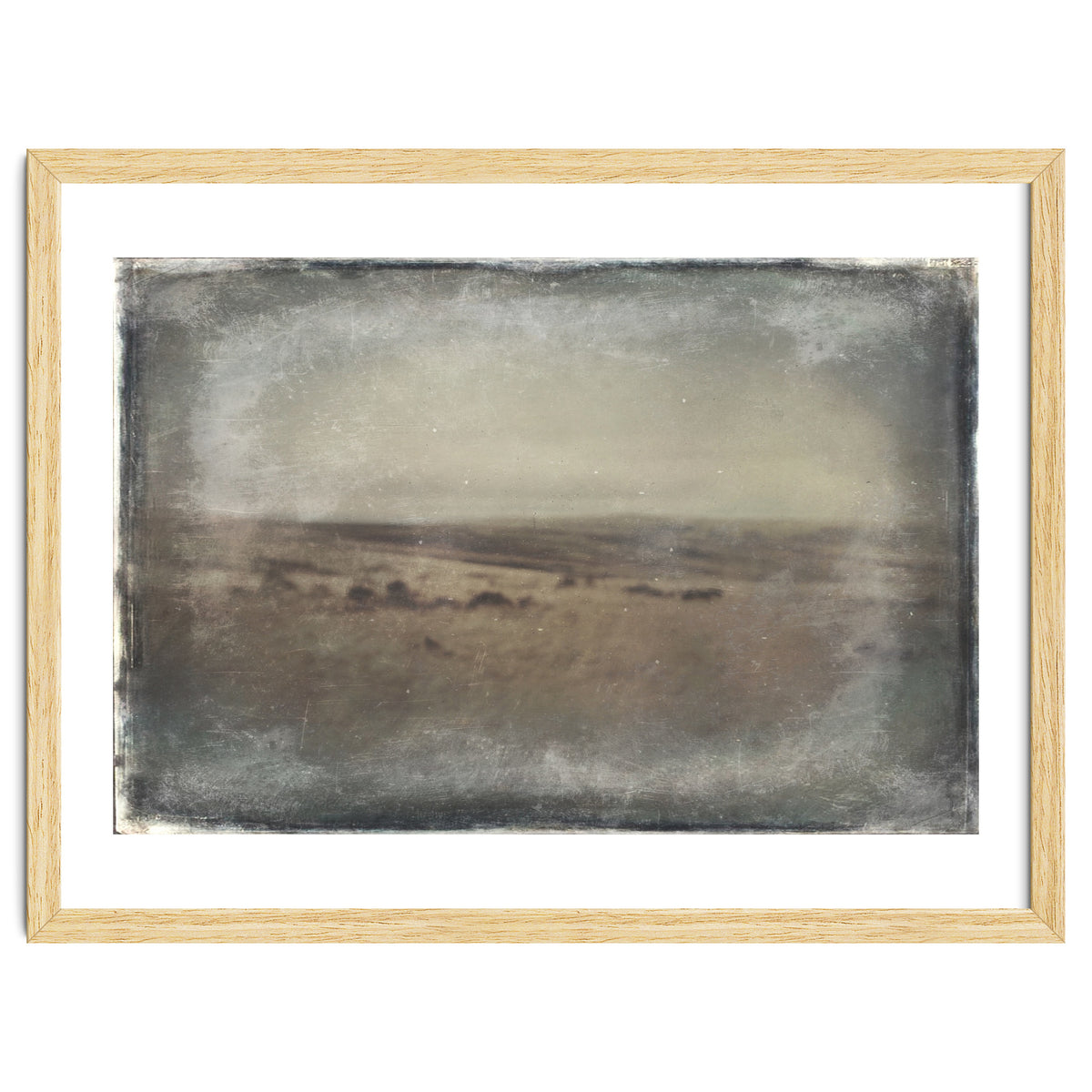 Bleak winter landscape of Saddleworth Moor