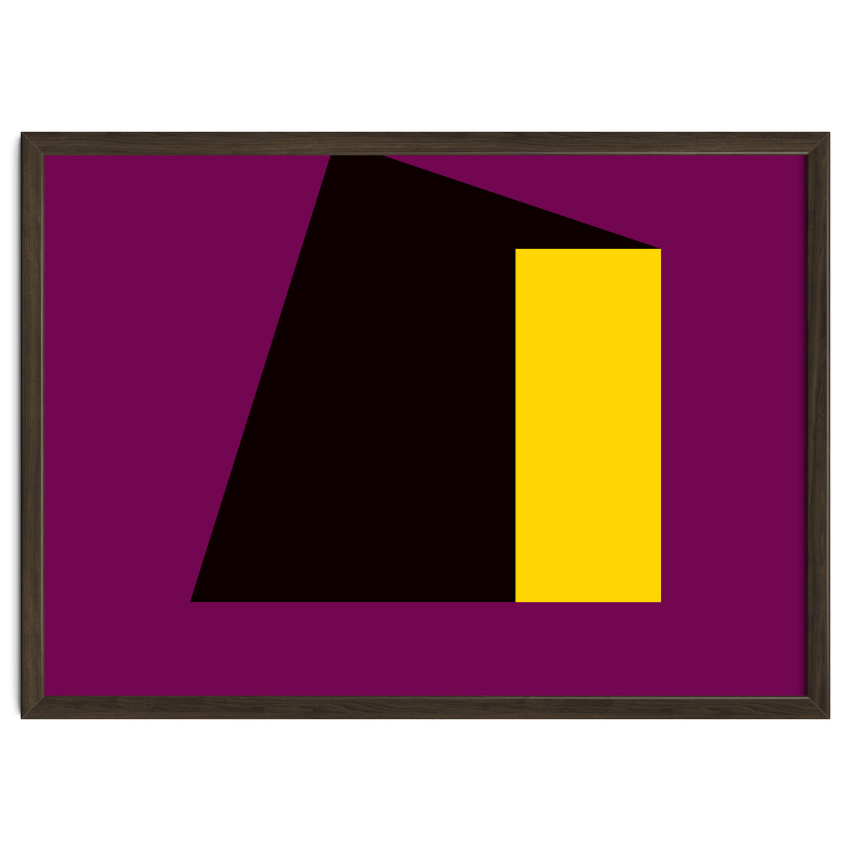 Geometric Shapes No. 55 - purple & yellow