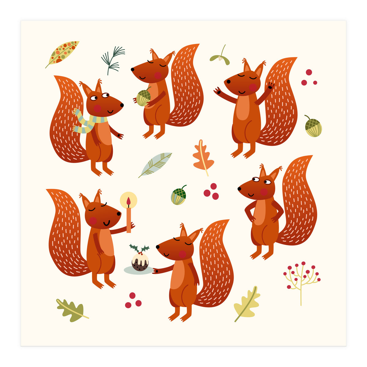 Squirrel Party (Print Only)