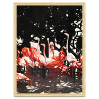 Flamingoes Under The Banyan Tree