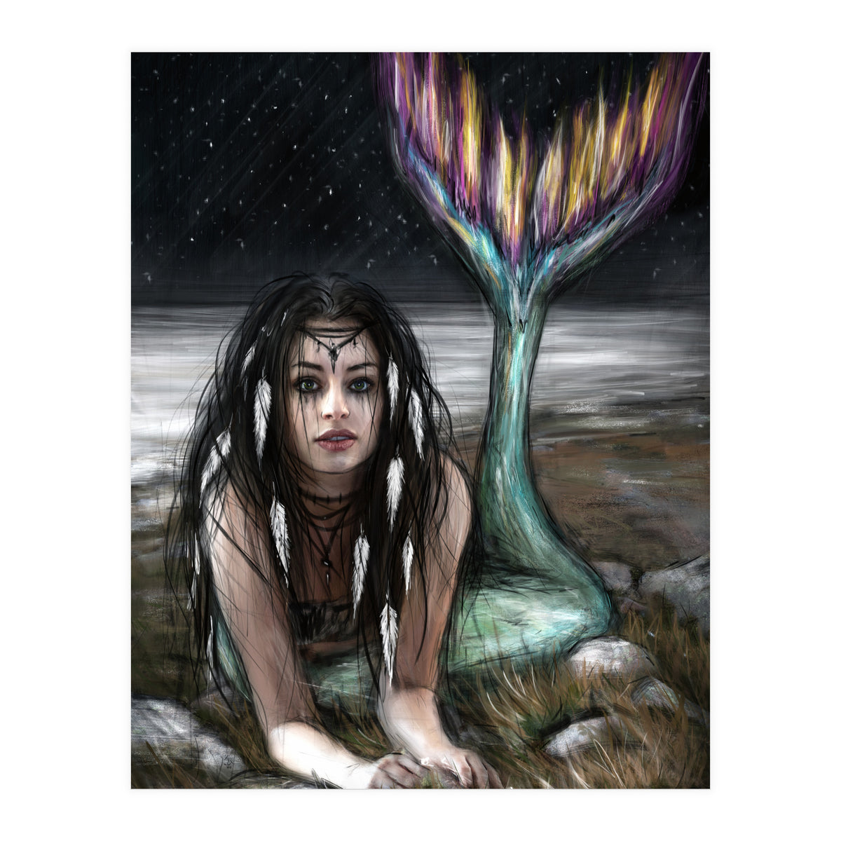 Starlight Mermaid (Print Only)