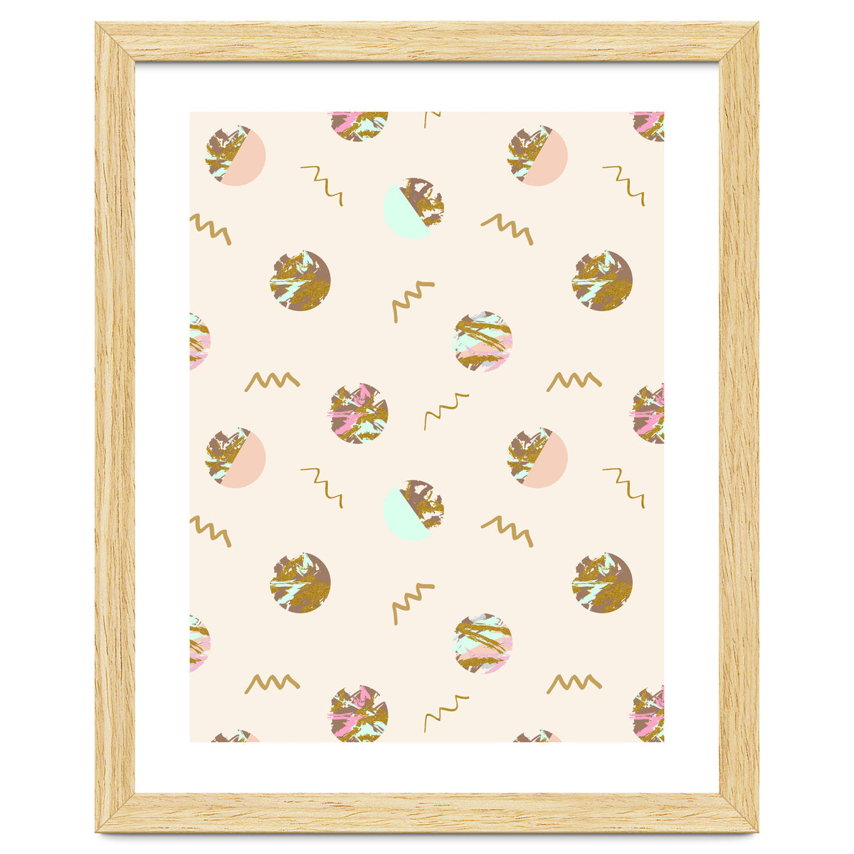 Abstract geometric vector painting