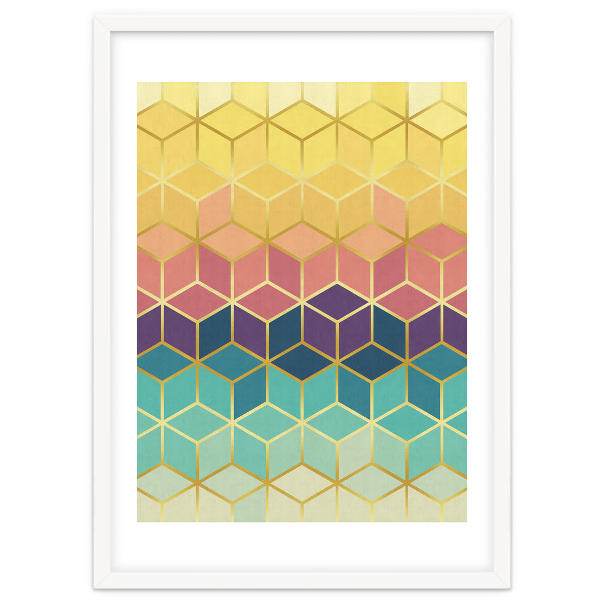 Colorful and golden pattern I