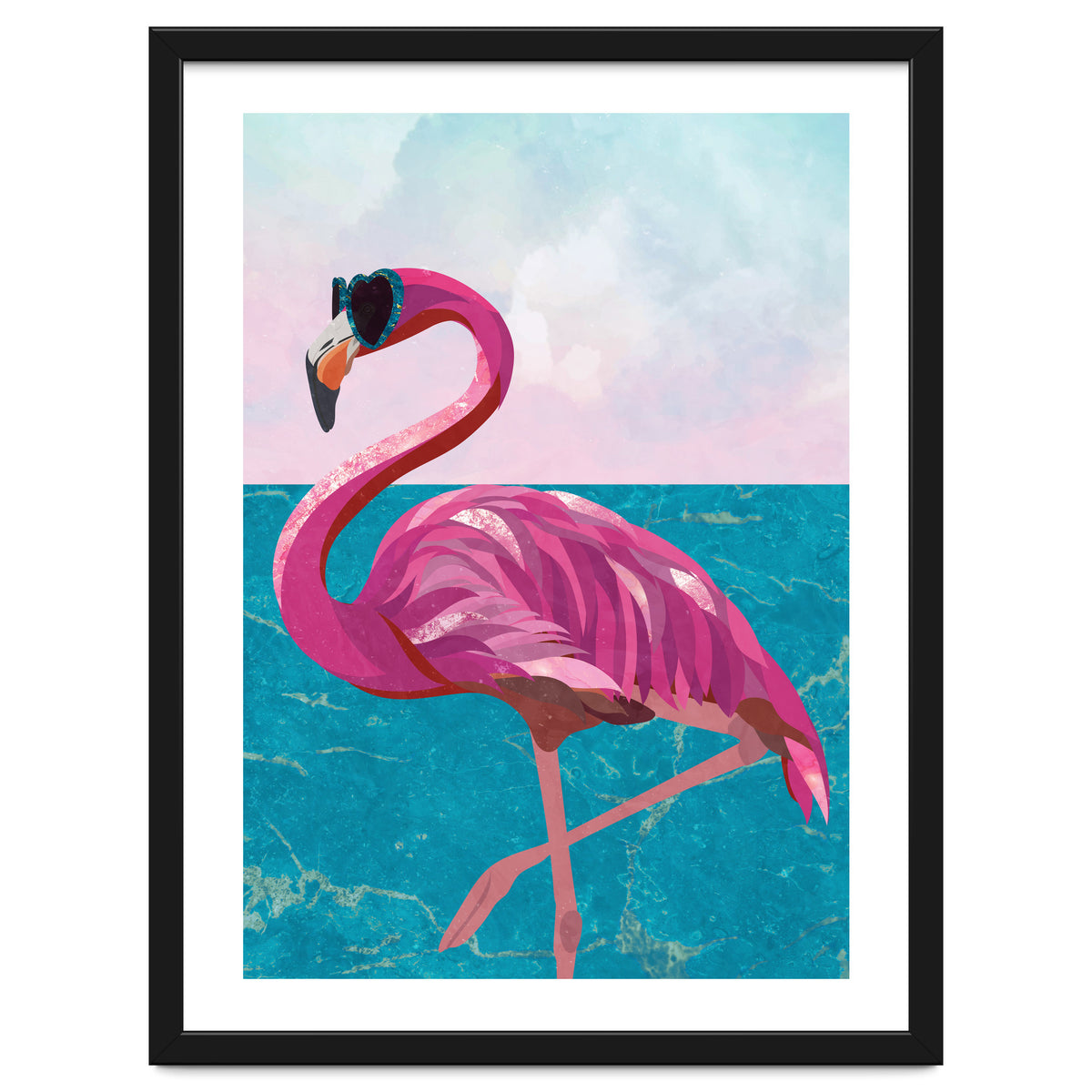 Flamingo on holiday