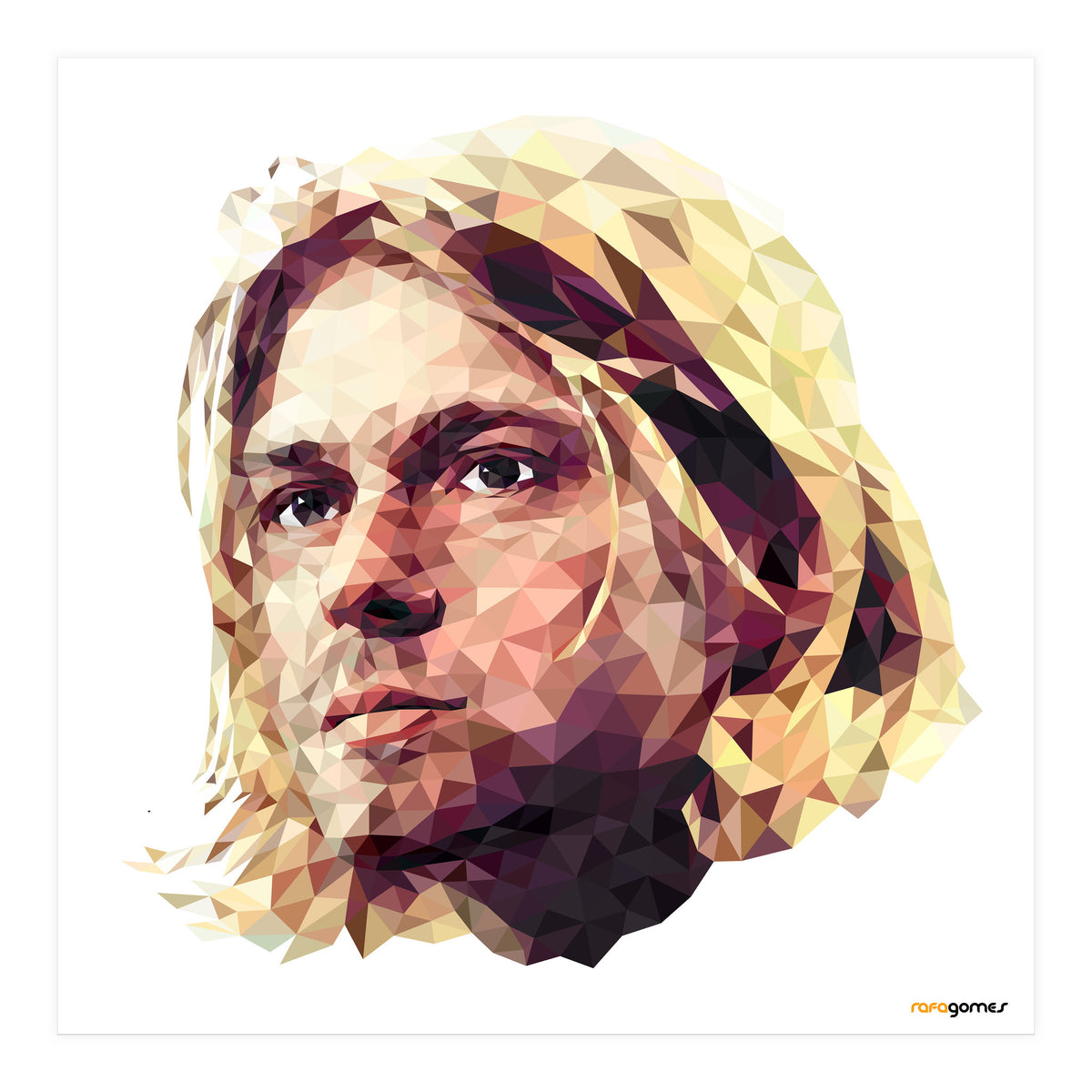 Kurt Cobain Low Poly (Print Only)