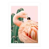 Flamingo & Cactus (Print Only) thumbnail