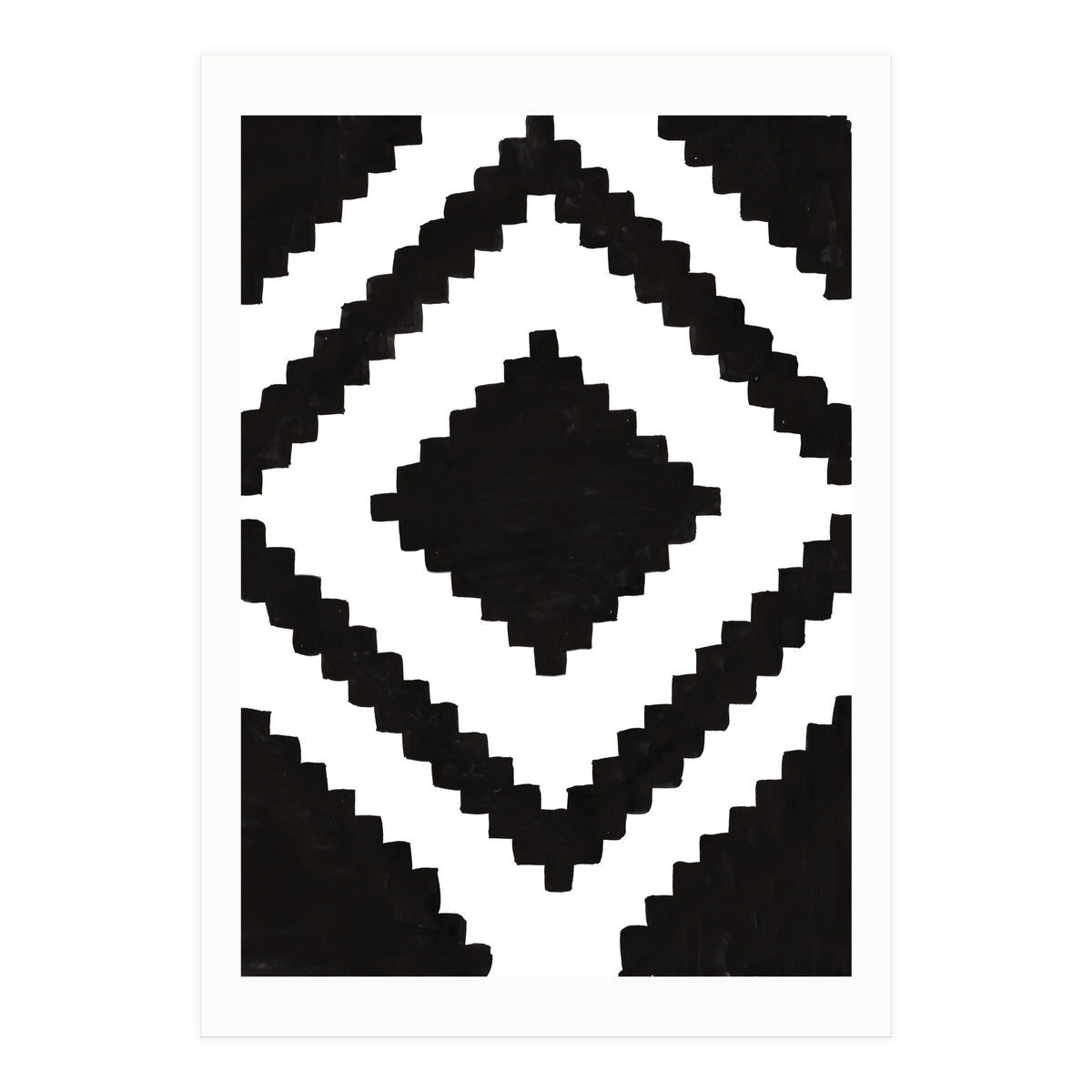 Patterns Aztec Black (Print Only)