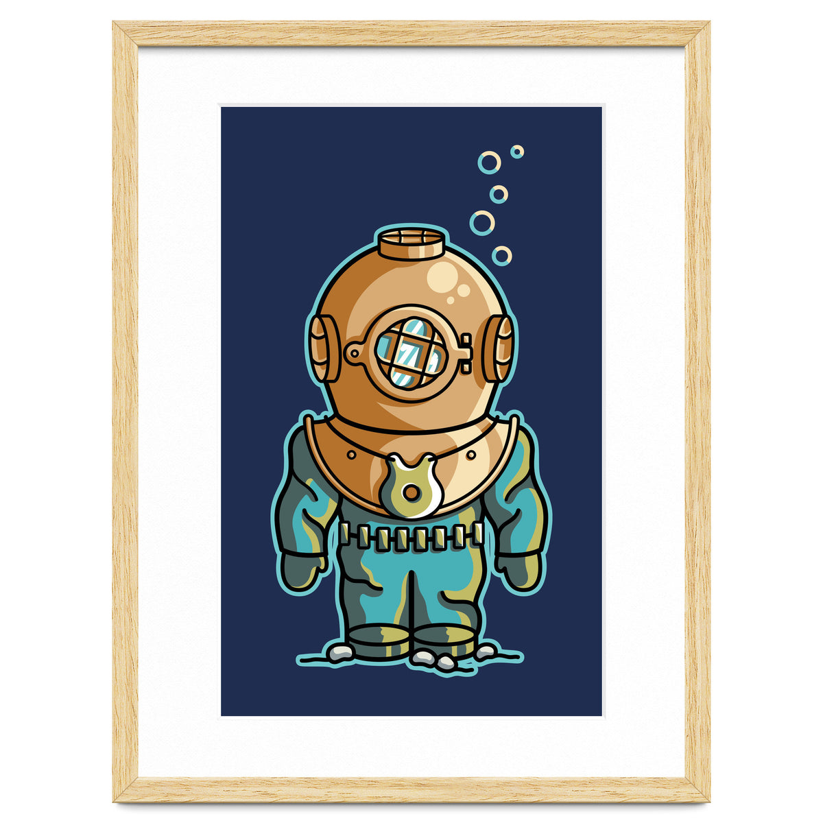 Cute Deep Sea Diver