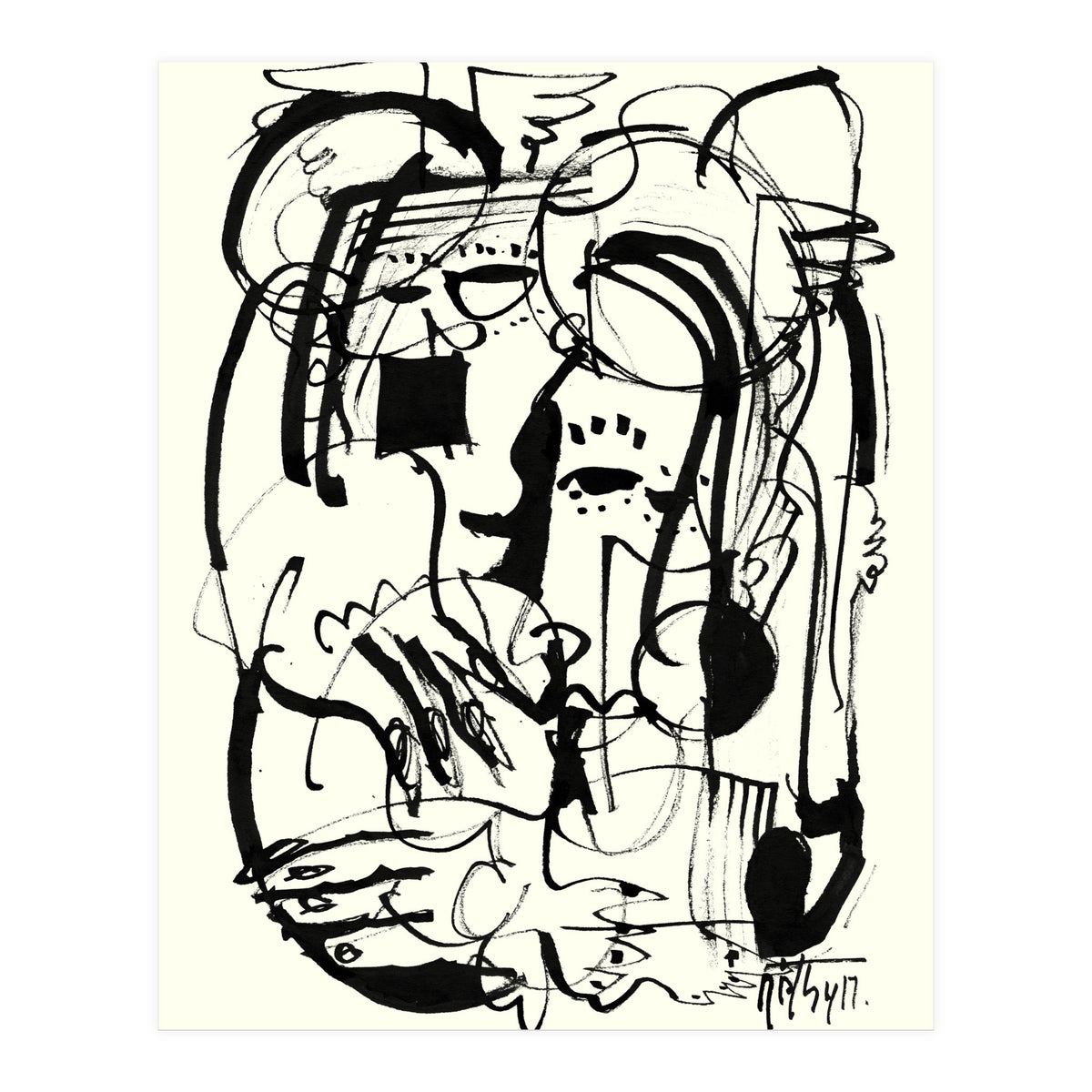 Two Shy Angels (Print Only)