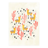 Yellow Llamas Red Cacti (Print Only) thumbnail