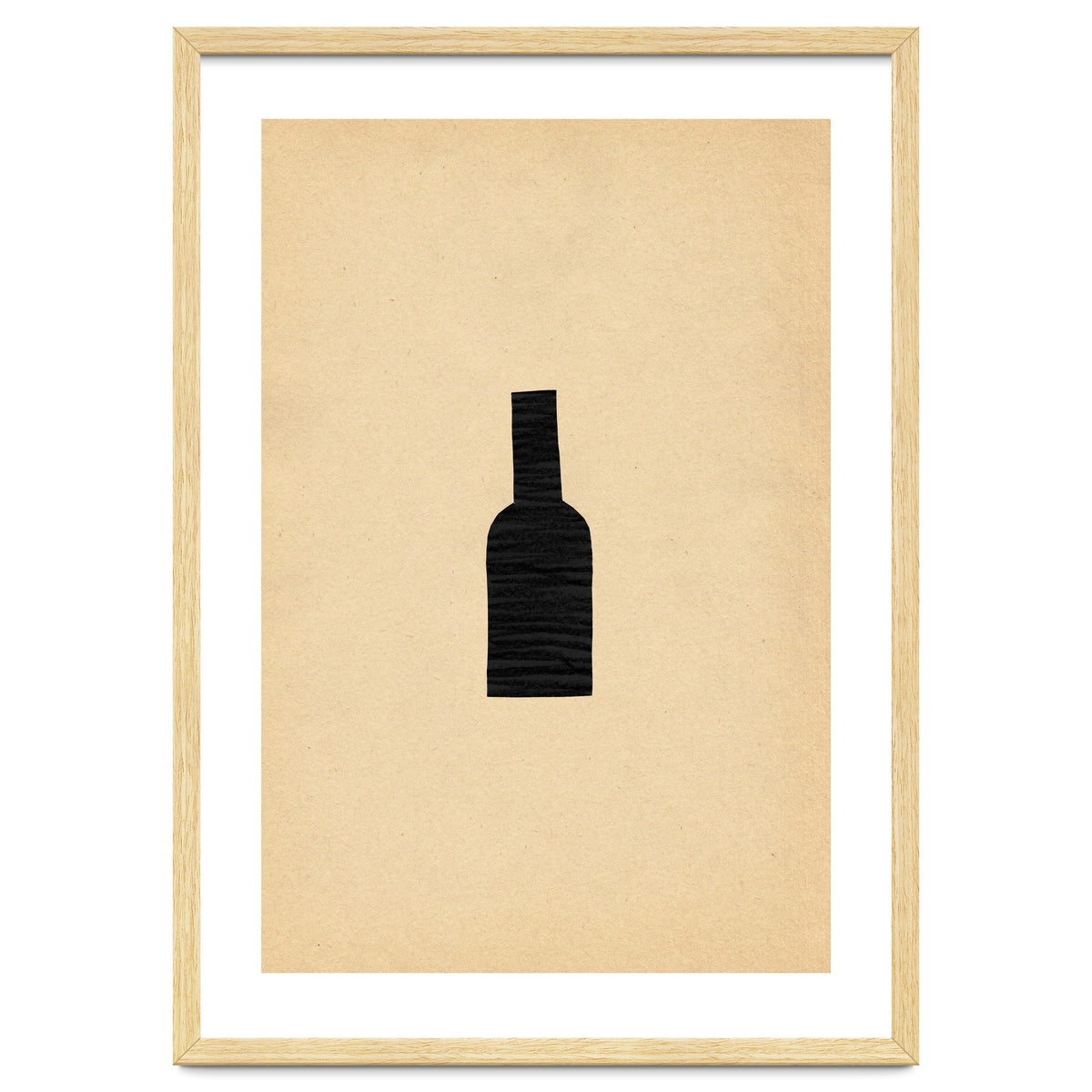 Abstract wine bottle