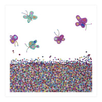 Butterflies Are Free (white) (Print Only)