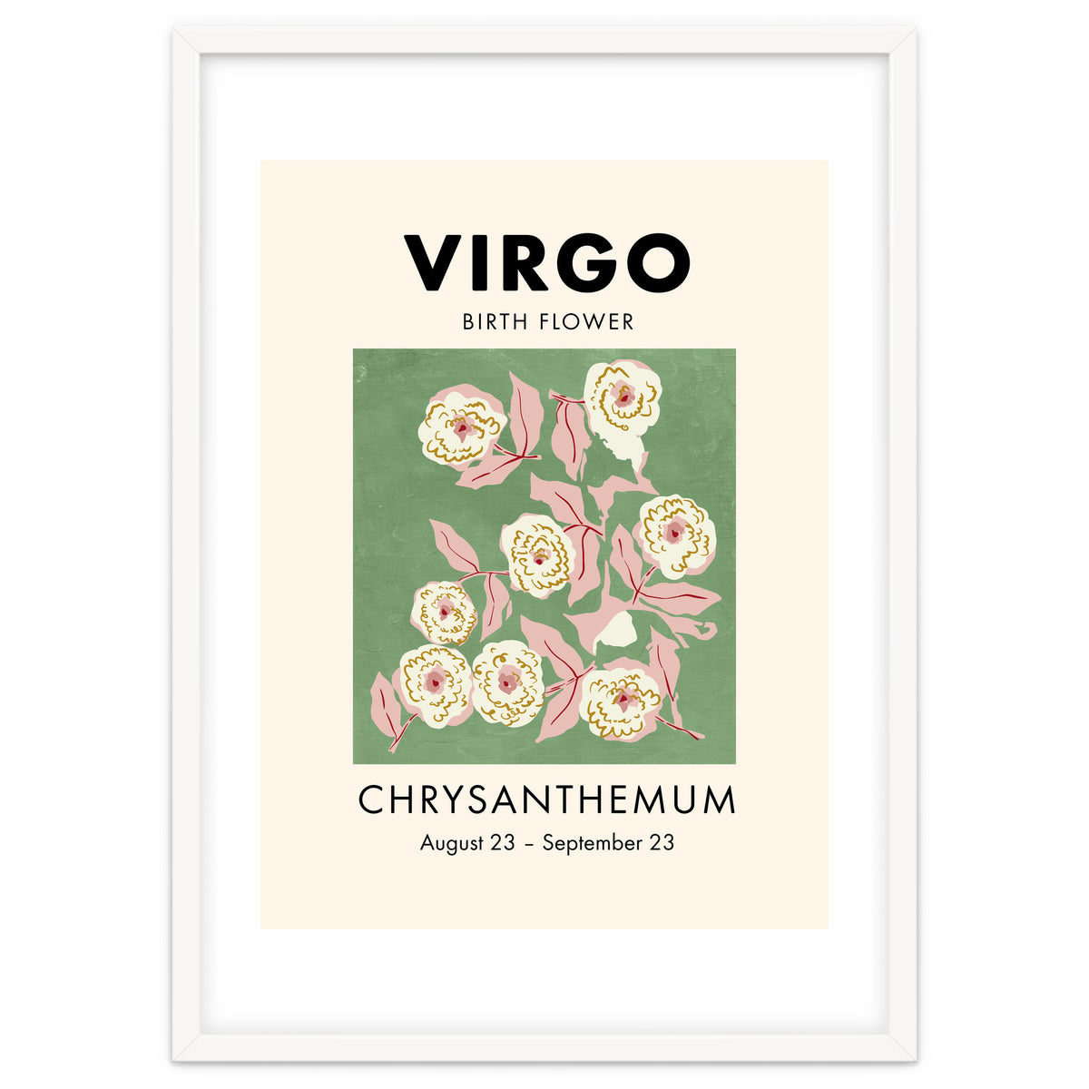 Virgo Birth Flower Chrysanthemum