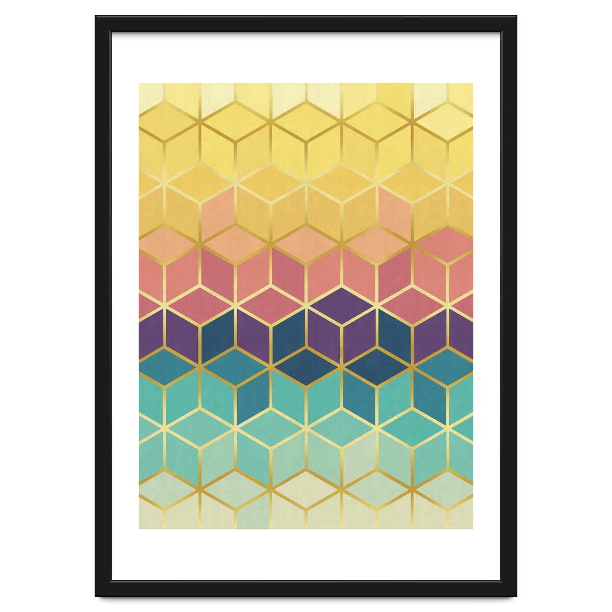 Colorful and golden pattern I